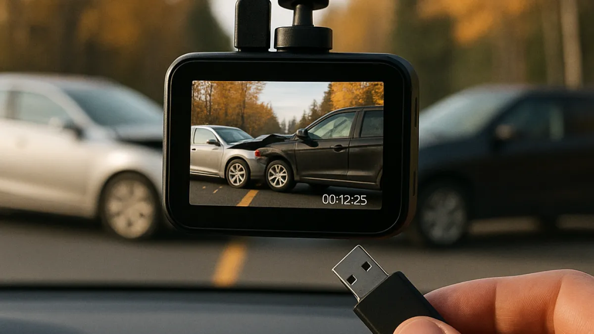 How to Save Dashcam Footage After a Collision